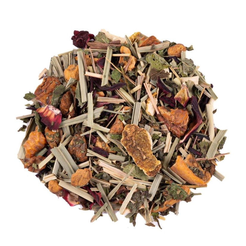 BIO Evening Tea is an herbal tea that is perfect for preparation at high water temperatures between 90 and 100 °C.