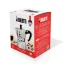 Bialetti zilveren mokapot voor 3 kopjes in originele doos op een witte achtergrond. Bialetti zilveren mokapot voor 3 kopjes in originele doos op een witte achtergrond.