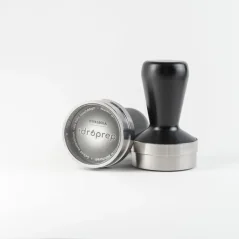 Idroprep Tamper 58,4 mm in Schwarz.