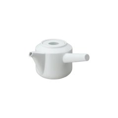 Buleiro de porcelana branca para chá Kinto LT Kyusu com capacidade de 300 ml.