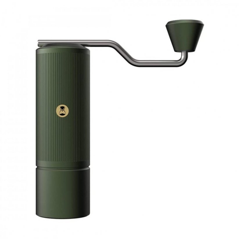Timemore Chestnut X Lite green manual coffee grinder.