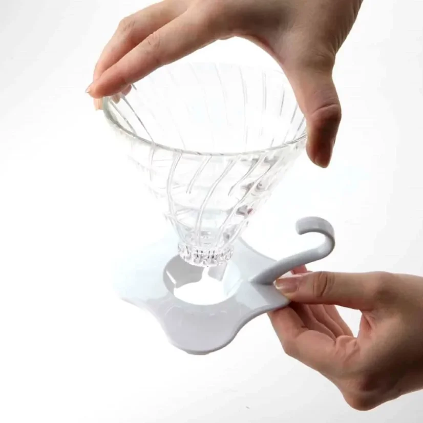 Hario V60-01 en verre blanc VDG-01W