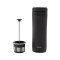 Travel French Press and thermos in one. Black colour, 300 ml.