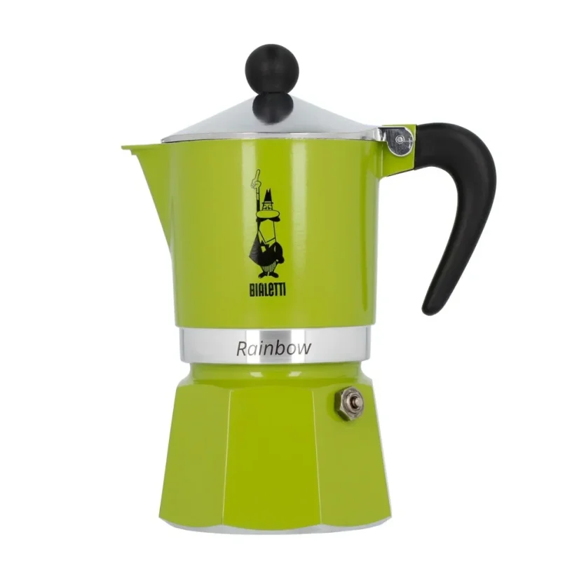 Bialetti Rainbow 3 de couleur verte.