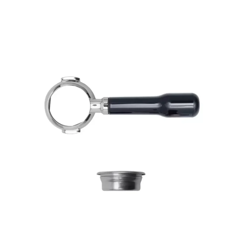 El portafiltro PLA580S con fondo desnudo de 58 mm es la elección ideal para las máquinas de café, proporcionando una extracción perfecta de espresso.