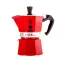 Bialetti Moka Express für 3 Tassen in Rot. Bialetti Moka Express für 3 Tassen in Rot.