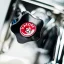 Detail of an espresso machine
