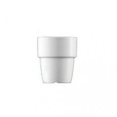 biely šálkový pohár na cappuccino