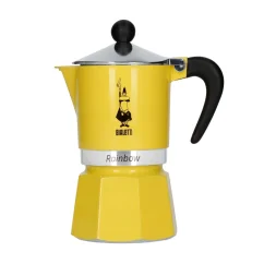 Bialetti Rainbow 3 in yellow color.