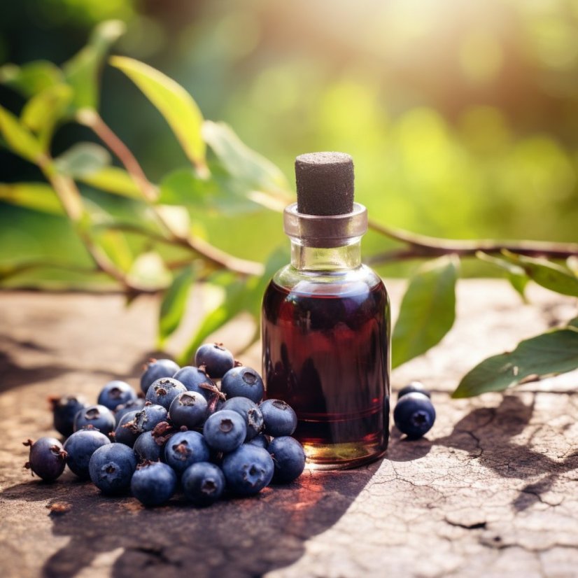 Acai berry eszenciális olaj 10 ml-es üvegcse a Fenntartható Mezőgazdasági Tanúsítással.