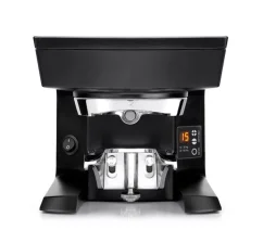 Automatic tamper Puqpress M2 58.3 mm in black, compatible with Rocket Espresso Appartamento coffee machine.
