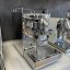 Silver ECM Mechanika V Slim home lever espresso machine in an elegant design.