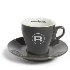 Tasse avec soucoupe rocketpeople 180 ml, gris foncé