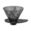 Porteur noir Hario V60 One Pour Dripper Mugen, adapté à la méthode d'infusion Clever Dripper.