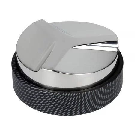 Carbon body Motta distributor for espresso preparation.