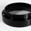 Black dosing funnel 58 mm for precise coffee dosing.