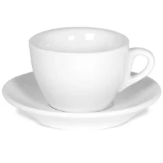 Tasse et sous-tasse Rosa, 160 ml, blanche. Tasse et sous-tasse Rosa, 160 ml, blanche.