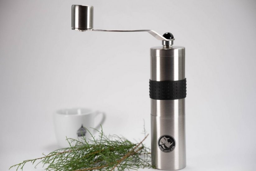 Stainless steel grinder with design from Australia