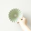 Dripper céramique Origami S vert mat - porcelaine japonaise