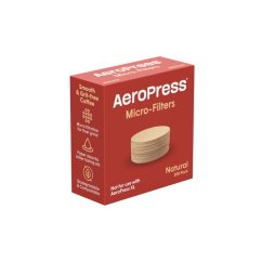 Filtres en papier naturels pour Aeropress Original, Clear et Go.