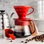 Hario sada V60-01 Pour Over Kit keramický červený