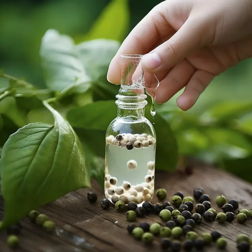 Esenciálny olej z bieleho korenia Green Plantation s objemom 10 ml, s hrejivou vôňou, 100% prírodný.
