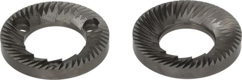 Mlecí kamene s priemerom 60 mm pre kvalitné mletie kávy.