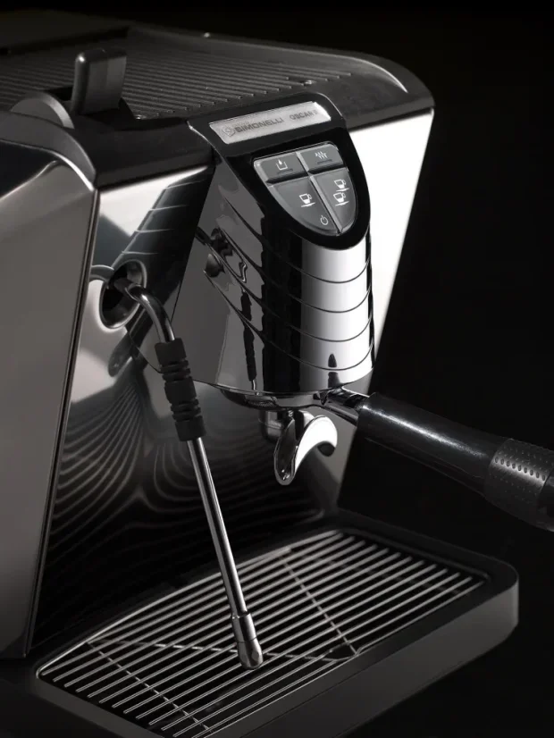 Kávovar Nuova Simonelli Oscar II AD, domáci pákový model značky Nuova Simonelli s dennou kapacitou 40 šálok kávy.