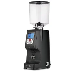 Black professional grinder Eureka Atom Specialty 75.