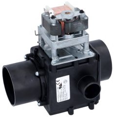 Ofllës-Elektromagnetventil MDB-O-3 mat engem schwaarzen Plastikgehäus, zwee seitlechen Stutzen an engem Elektromotor mat Spull uewen. Ofllës-Elektromagnetventil MDB-O-3 mat engem schwaarzen Plastikgehäus, zwee seitlechen Stutzen an engem Elektromotor mat Spull uewen.