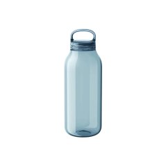 Blue plastic water bottle. Capacity 500 ml.