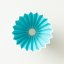 Dripper en céramique Origami M turquoise - dripper en porcelaine japonaise