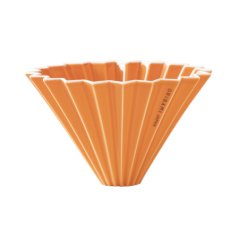 Origami keramický dripper M oranžový - japonský porcelán Mino
