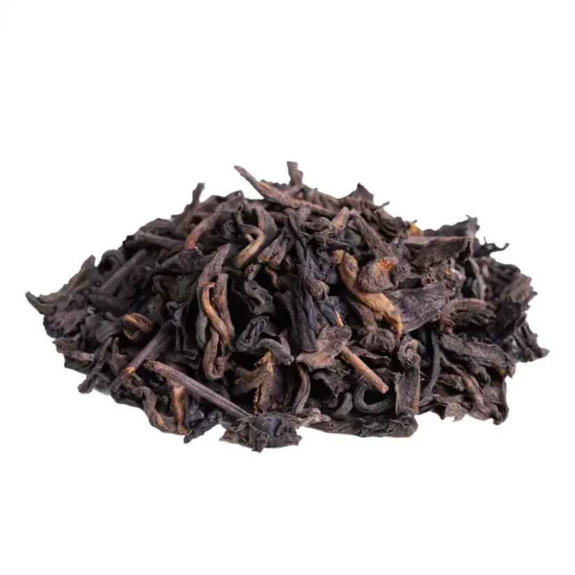 BIO Pu Erh-te är ett fermenterat te som kan bryggas med vatten vid hög temperatur 90–100 °C.