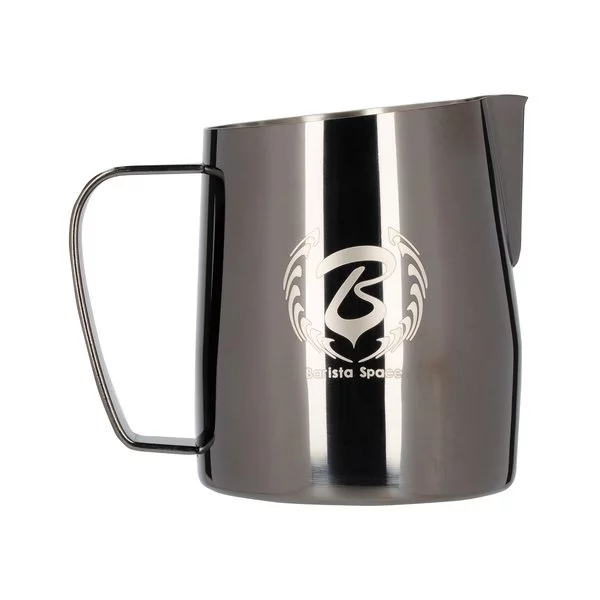 Black Barista Space pitcher with modified tip.