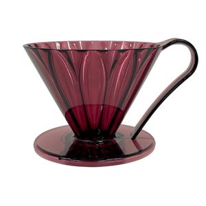 Dripper plastique Cafec Tritan Flower taille 02 rouge - V60