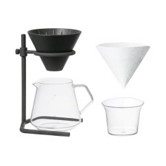 Set zur Zubereitung von Filterkaffee Kinto SCS-S04 Brewer Stand für vier Tassen.