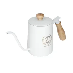 White Barista Space kettle with a capacity of 600 ml, ideal for coffee preparation.