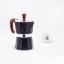Moka pot Forever Prestige Radica for three cups, suitable for heating on gas.