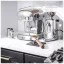 Ascaso Dream ONE coffee machine in a shiny aluminium design, perfect for preparing espresso right at home.