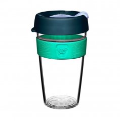 KeepCup Original Clear Eventide in size L with a volume of 454 ml.