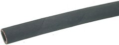 Verstäerkte schwaarze Gummischlauch mat gewiwwener Uewerfläch, e gerode Stéck Verstäerkte schwaarze Gummischlauch mat gewiwwener Uewerfläch, e gerode Stéck