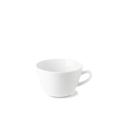 Hvid porcelænskop G. Benedikt Optimo med en kapacitet på 270 ml, egnet til elegant servering af kaffe eller te.
