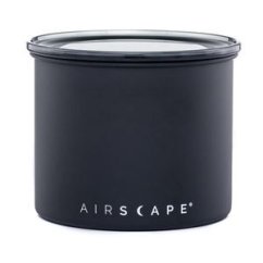AirScape coffee canister 250g black - airtight stainless steel