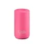 Frank Green Ceramic Neon Pink travel mug with a capacity of 295 ml, ideal for traveling.