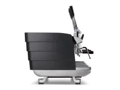 Machine à café à levier professionnelle Victoria Arduino 358 White Eagle Leva 3GR en finition noire, fabriquée en Italie.