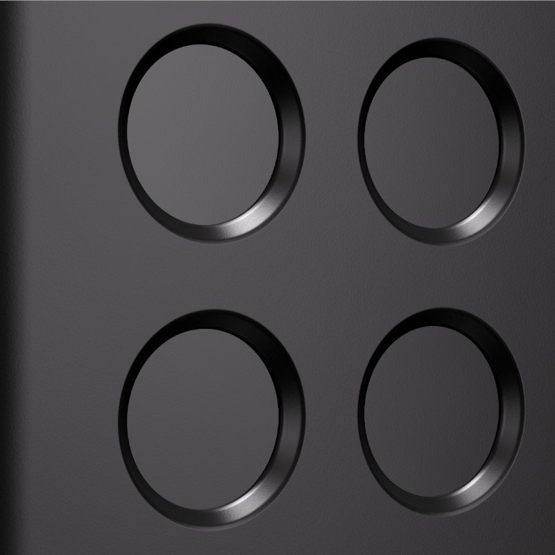 Detailid Rocket Espresso Appartamento TCA mustast kohvimasinast.