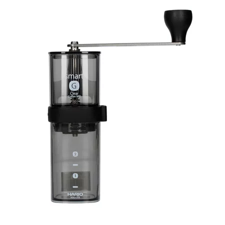 Moulin à café manuel Hario Smart G en noir élégant.