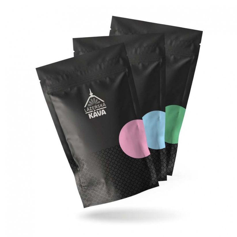 Paket za degustaciju spa kave - Paket: 3x125 g, Preferencije okusa: Espresso