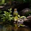 Huile essentielle de Bhringraj en flacon de 10 ml, 100 % naturel.